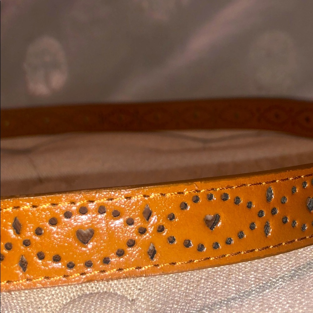 Tan Eyelit Belt - Picture 3 of 3